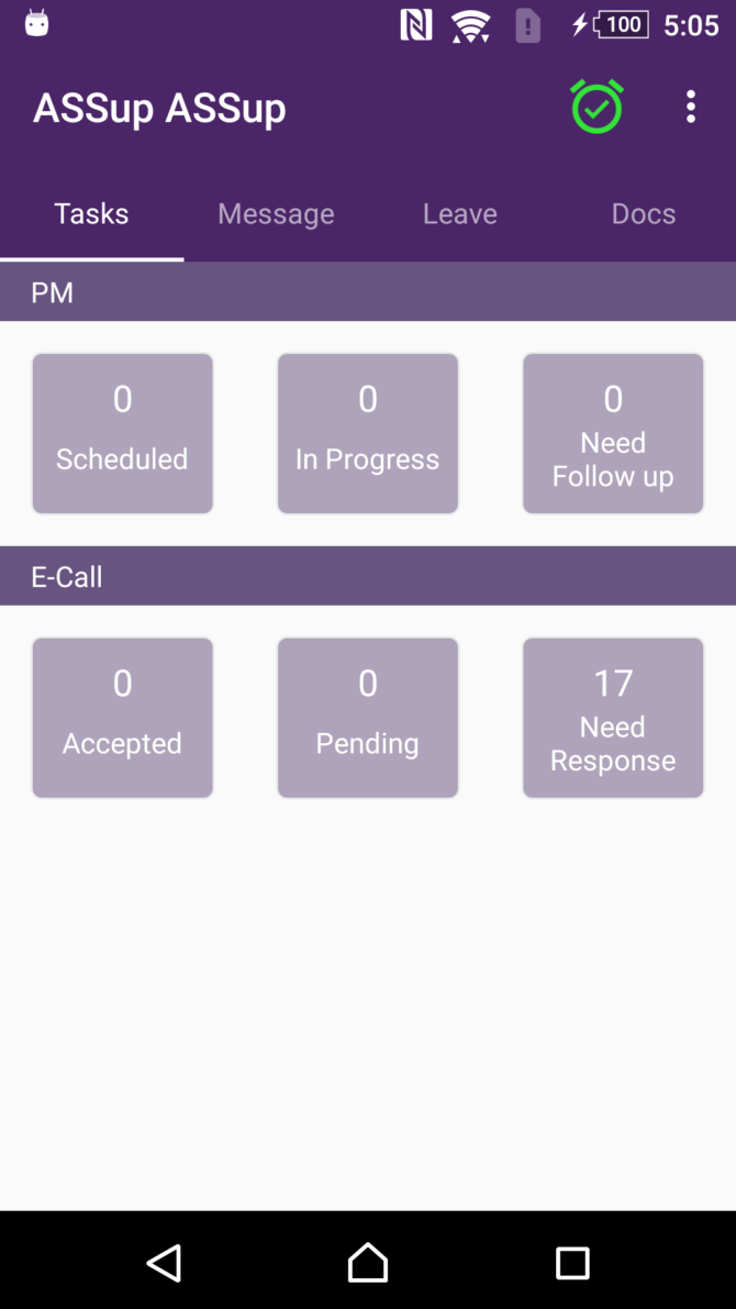 AEL - Tasks - Screenshot