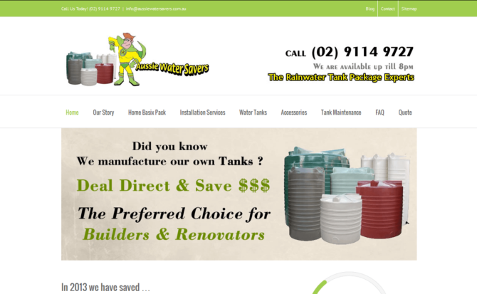 Aussies Water Tanks - Home