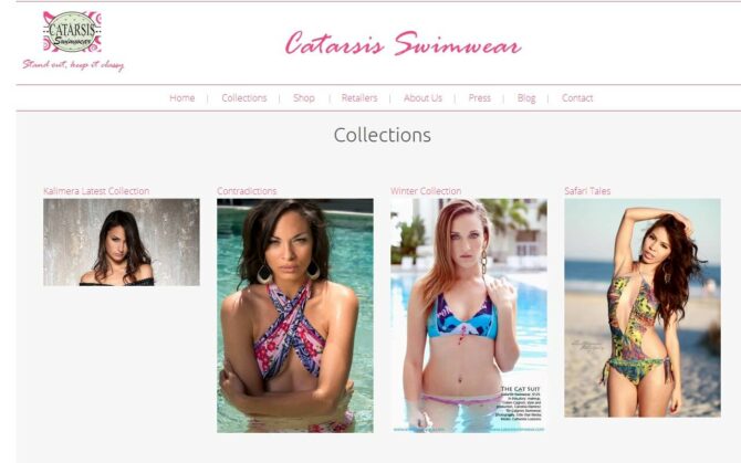 Catarsis Swimwear - Collections - Screenshot