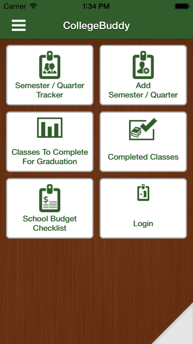 College Buddy App - Home - Screen