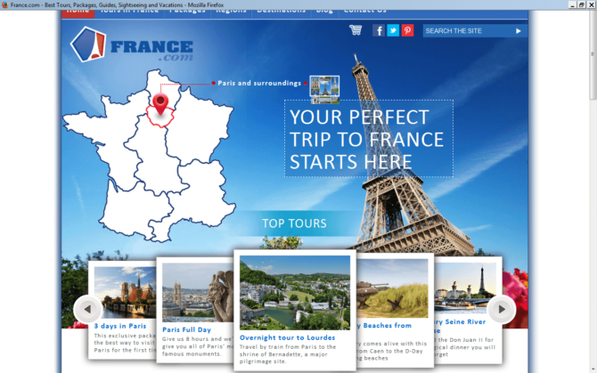 France - Home - Screenshot
