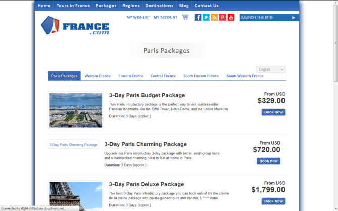 France - Paris Packages - Screenshot