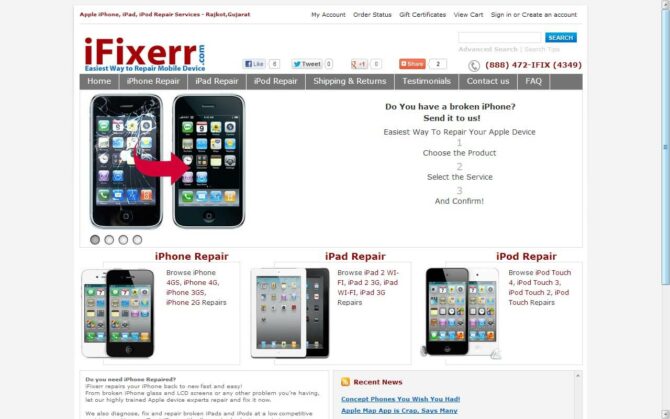 iFixerr - Screenshot
