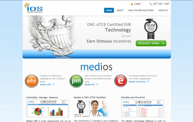 iOs Health Systems - Home - Screenshot