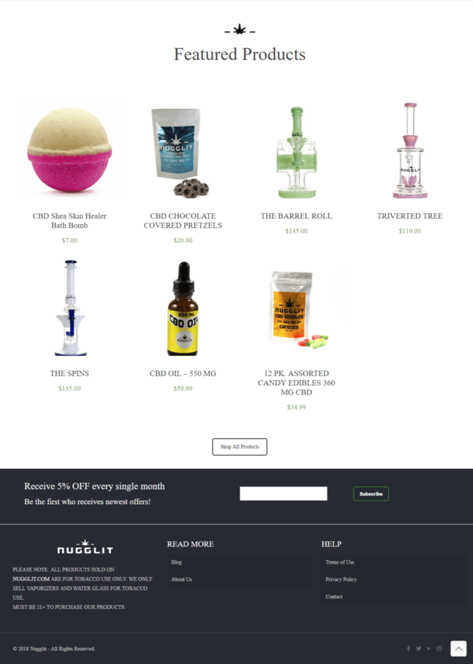Nugglit - Featured Products - Screenshot
