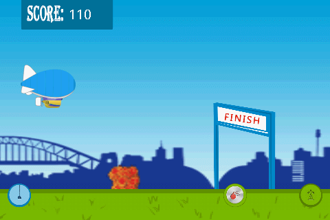 Zeppelin Game App - Finish - Screen