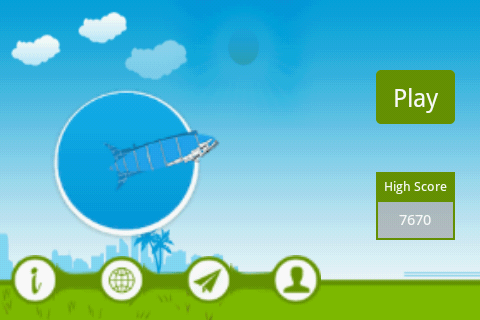 Zeppelin Game App - Play - Screen