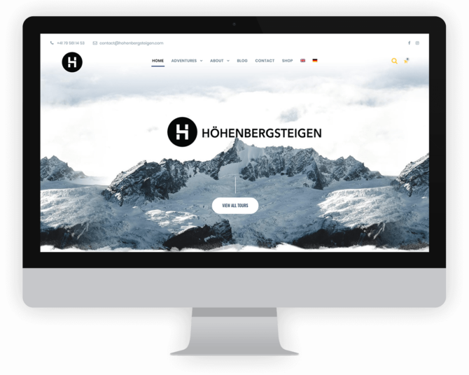 Hohen Bergsteigen - Home - Screenshot