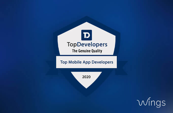 Wings Tech Solutions listed as one of the Top App Development companies of 2020 by TopDevelopers.co!