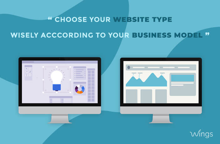 Choose your Website Types wisely according to your Business Model