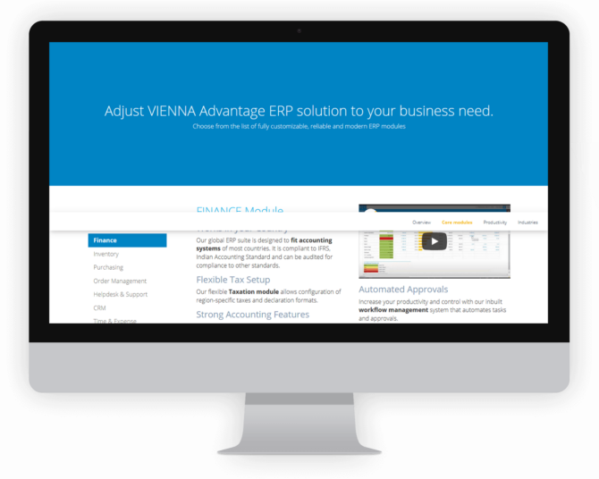 Vienna Advantages - ERP Solution - Screenshot