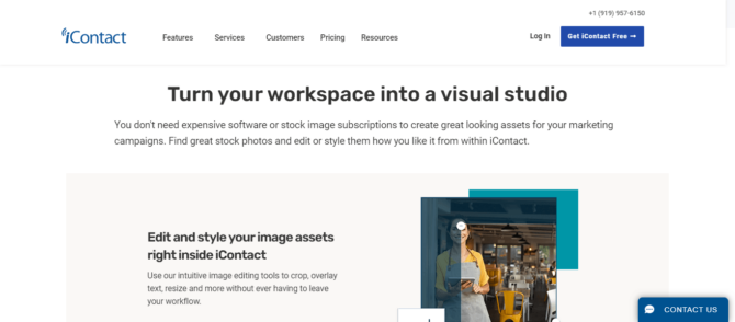 iContact - Turn Workspace into a Visual Studio - Screenshot