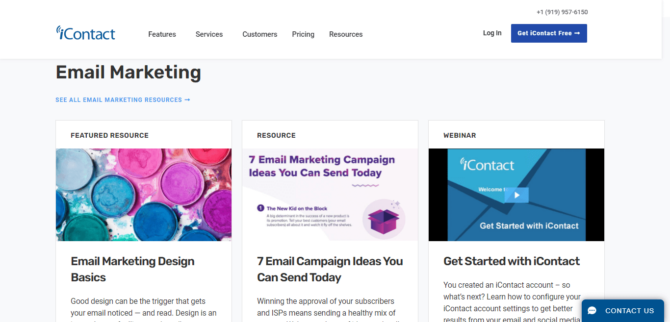 iContact - Email Marketing - Screenshot