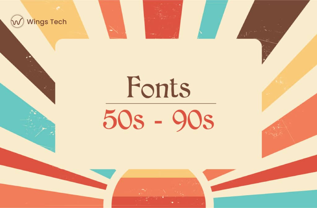 It can be challenging to choose between elegant retro fonts of the 50s and the bright comic book styles popular in the 90s. Nevertheless, we don't want to overwhelm you, so we decided to make this a carefully curated list and only mention high-quality fonts that truly capture the essence of a bygone era.